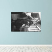 Toile Eskimo Medicine Homme et Sick Boy en Alaska (Insitu (Plancher de Bois))