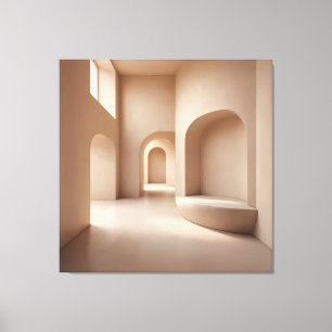 Toile Espace à alcôve beige