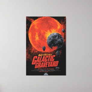 Toile Espace cimetière crâne Halloween Galaxie des horre