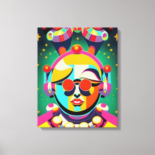 Toile Espace coloré Person Pop Art (Recto)