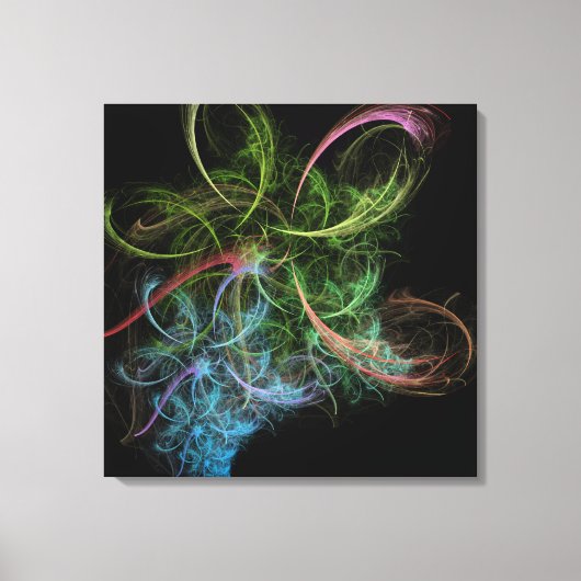 Toile Espace de fleurs d'art abstrait (Recto)