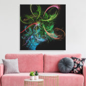 Toile Espace de fleurs d'art abstrait (Insitu(Salon))