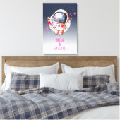 Toile Espace Galaxie Lune Astronaute (Insitu(Chambre))