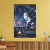 Toile espace planète relaxante (Insitu(Salon))