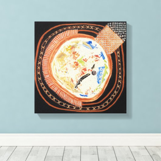 Toile Espaces de déplacement 2 Canvas Emballés Impressio (Insitu (Plancher de Bois))