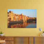 Toile Espagne. Catalogne. Gérone. Maisons sur l'Onyar (Insitu(Salon))