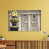 Toile Espagne, Madrid. Palais Royal, lampe dorée ornée (Insitu(Salon))