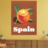 Toile Espagne orange affiche voyage (Insitu(Salon))