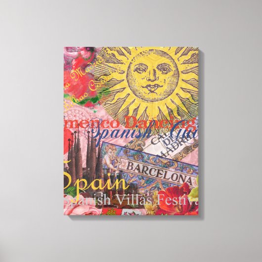 Toile Espagne Sunshine Espagnol Travel Art (Recto)
