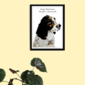 Toile Espagnol de Springer peint par un chien noir et bl