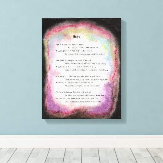 Toile Espoir (Insitu (Plancher de Bois))