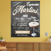 Toile Espresso Martini Chalkboard Recette (Insitu(Salon))