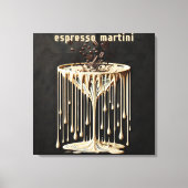 Toile Espresso Martini Cocktail Heure (Recto)