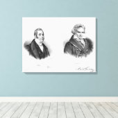 Toile Esprit Auber et Ludwig van Beethoven (Insitu (Plancher de Bois))