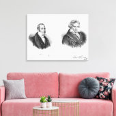 Toile Esprit Auber et Ludwig van Beethoven (Insitu(Salon))