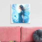 Toile Esprit céleste dans un cosmos tourbillonnant (Insitu(Salon))