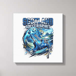 Toile Esprit de football d'Écosse Striker squelette Nati