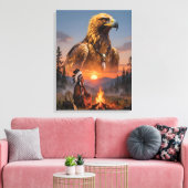 Toile Esprit de l'Aigle (Insitu(Salon))