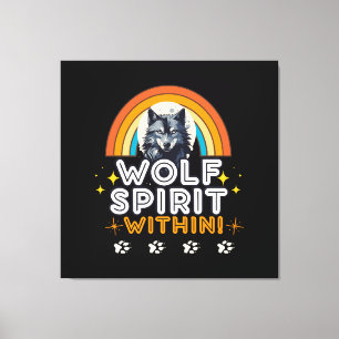 Toile Esprit de loup intérieur