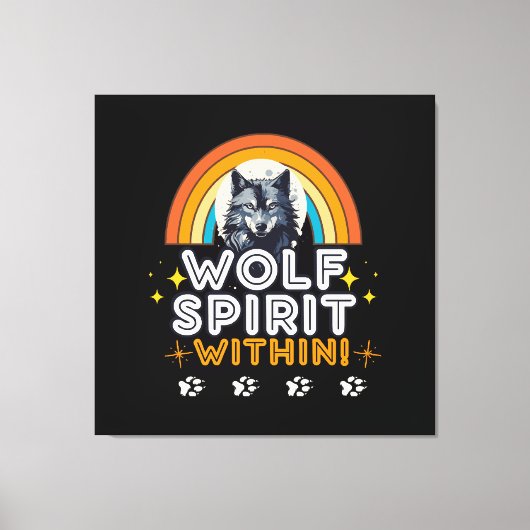 Toile Esprit de loup intérieur (Recto)