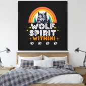 Toile Esprit de loup intérieur (Insitu(Chambre))