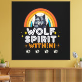 Toile Esprit de loup intérieur (Insitu(Salon))