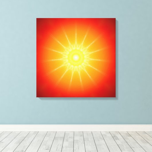 Toile Esprit léger mandala (Insitu (Plancher de Bois))