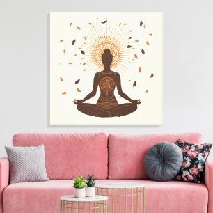 Toile Esprit Paisible – Art de méditation de l'énergie f