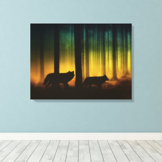 Toile Esprits forestiers (Insitu (Plancher de Bois))