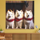 Toile Esquimau américain près de la cheminée Noël (Insitu(Salon))