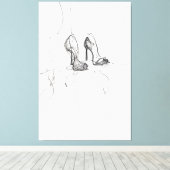 Toile Esquisse de mode à talon élevé - Premium (Insitu (Plancher de Bois))