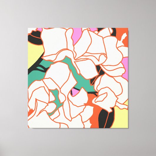 Toile Essence de bougainvilliers roses (Recto)