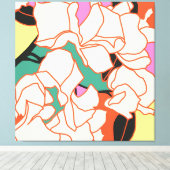 Toile Essence de bougainvilliers roses (Insitu (Plancher de Bois))