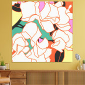 Toile Essence de bougainvilliers roses (Insitu(Salon))