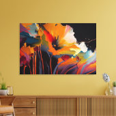 Toile Essence du jardin – Expression florale abstraite (Insitu(Salon))