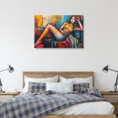 Toile « Est-ce que celle-ci fonctionne » – Portrait de J (Insitu(Chambre))