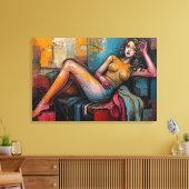 Toile « Est-ce que celle-ci fonctionne » – Portrait de J (Insitu(Salon))
