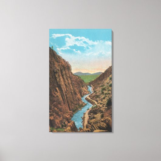 Toile Estes Park, CO - Vue du canon Big Thompson (Recto)