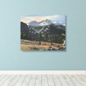 Toile Estes Park, Colorado - Longs Peak View (Insitu (Plancher de Bois))