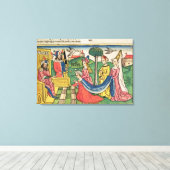 Toile Esther 2 15-18, Esther est choisie pour être reine (Insitu (Plancher de Bois))