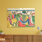 Toile Esther 2 15-18, Esther est choisie pour être reine (Insitu(Salon))