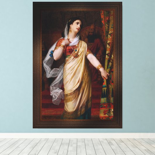 Toile Esther par Hugues Merle (Insitu (Plancher de Bois))