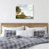 Toile Estuaire de rivière avec château (Insitu(Chambre))