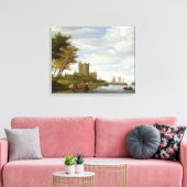Toile Estuaire de rivière avec château (Insitu(Salon))