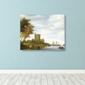 Toile Estuaire de rivière avec château (Insitu (Plancher de Bois))