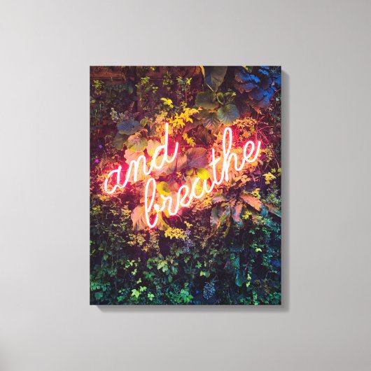 Toile Et Breathe Neon Sign (Recto)