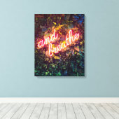 Toile Et Breathe Neon Sign (Insitu (Plancher de Bois))
