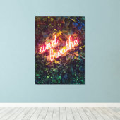 Toile Et Breathe Neon Sign (Insitu (Plancher de Bois))
