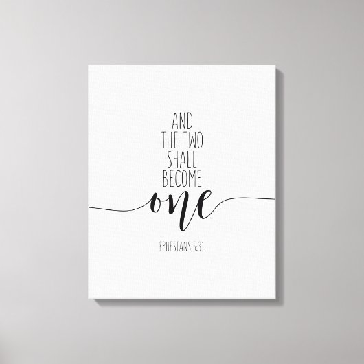 Toile Et Les Deux Deviendront Un, Éphésiens 5:31 (Recto)