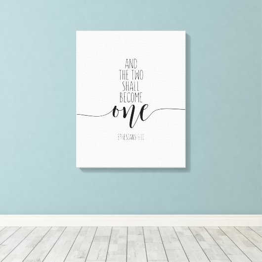 Toile Et Les Deux Deviendront Un, Éphésiens 5:31 (Insitu (Plancher de Bois))